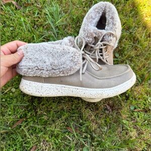 BOBS from Skechers Gray Fur-Lined Winter Boots